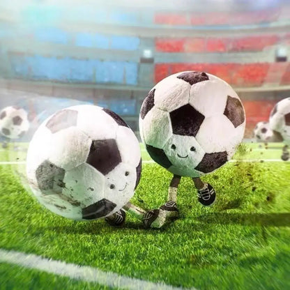 Football doll, fun and cute basketball comfort doll, creative plush toy, stress-relieving toy