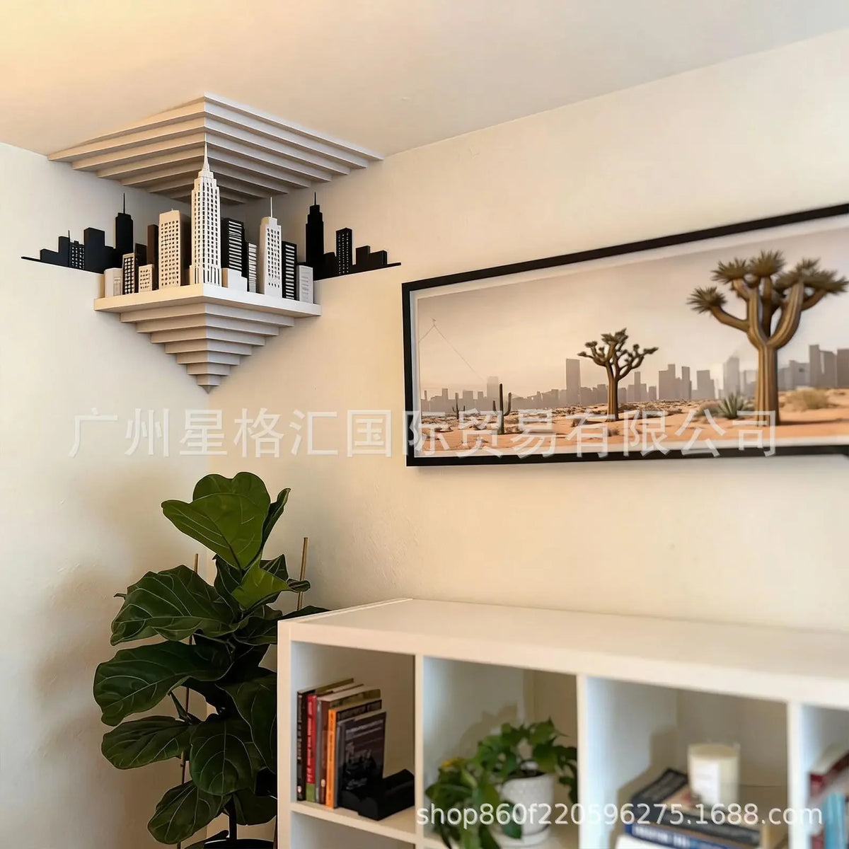 That Reshapes Reality Illusionary Optical Illusion Wall Art Sticker Impossible Corners Wall Creativity Home Decoration