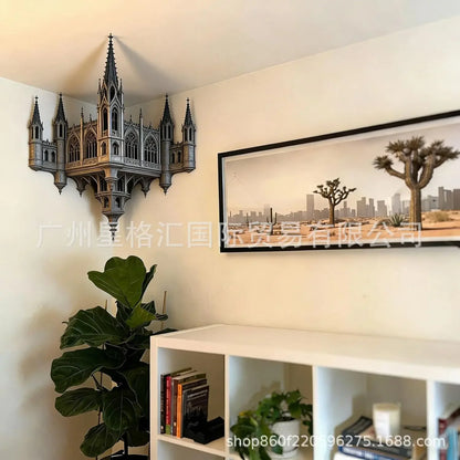 That Reshapes Reality Illusionary Optical Illusion Wall Art Sticker Impossible Corners Wall Creativity Home Decoration